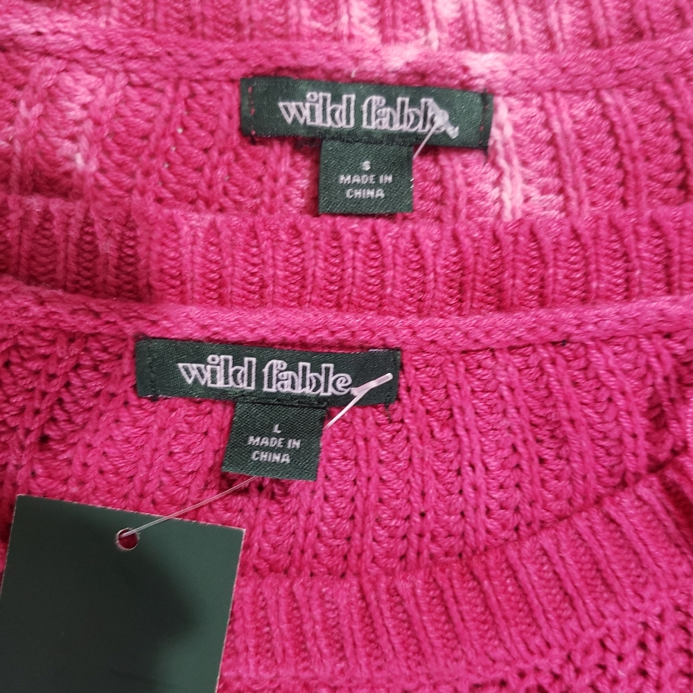 Wild Fable Tie-dye Waffle Knit Sweater NWT - Picture 3 of 4